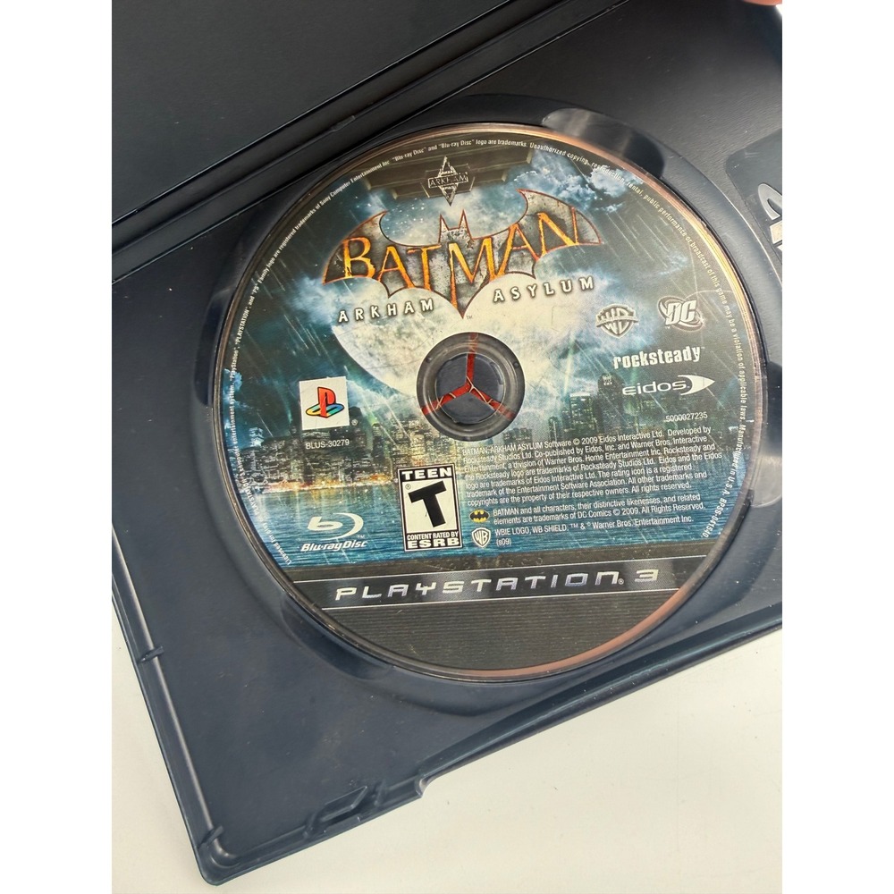 Sony PlayStation 3 Game Batman Arkham Asylum PS3 Good Disc Only Replacement Case